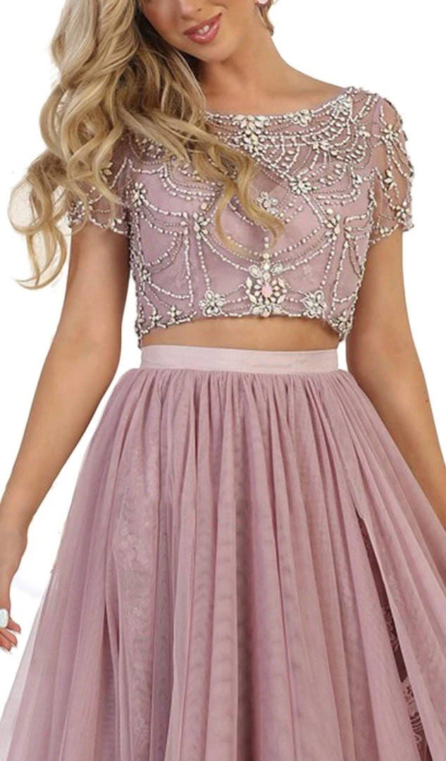 Formal Gowns May Queen - Two Piece Bedazzled Bateau Evening Ballgown 5 Formal Gowns May Queen - Two Piece Bedazzled Bateau Evening Ballgown