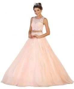 Formal Gowns May Queen - Two Piece Embellished Evening Gown