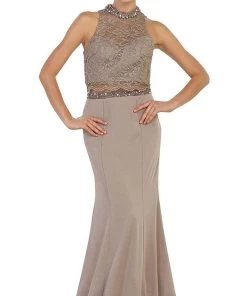 Formal Gowns May Queen - Two Piece Embellished Sheath Evening Dress