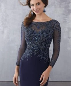 MGNY By Mori Lee - 71716 Beaded Illusion Bateau Mermaid Dress Formal Gowns 11 MGNY By Mori Lee - 71716 Beaded Illusion Bateau Mermaid Dress Formal Gowns