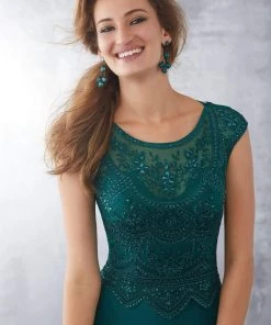 Formal Gowns MGNY By Mori Lee - 71724 Embroidered Scoop Sheath Gown 11 Formal Gowns MGNY By Mori Lee - 71724 Embroidered Scoop Sheath Gown