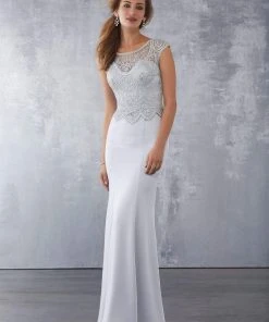 Formal Gowns MGNY By Mori Lee - 71724 Embroidered Scoop Sheath Gown 14 Formal Gowns MGNY By Mori Lee - 71724 Embroidered Scoop Sheath Gown