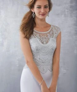 Formal Gowns MGNY By Mori Lee - 71724 Embroidered Scoop Sheath Gown 15 Formal Gowns MGNY By Mori Lee - 71724 Embroidered Scoop Sheath Gown