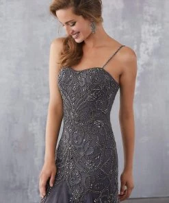 Formal Gowns MGNY By Mori Lee - 71736 Beaded Sweetheart Trumpet Dress