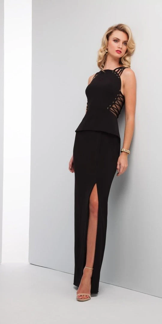 Formal Gowns MIGNON - Lace Up Long Gown VM1718 3 Formal Gowns MIGNON - Lace Up Long Gown VM1718