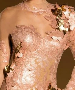 MNM Couture - 2165 Lace Illusion High Trumpet Dress Formal Gowns 9 MNM Couture - 2165 Lace Illusion High Trumpet Dress Formal Gowns