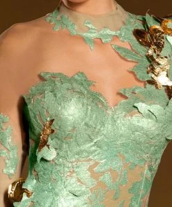 MNM Couture - 2165 Lace Illusion High Trumpet Dress Formal Gowns 11 MNM Couture - 2165 Lace Illusion High Trumpet Dress Formal Gowns