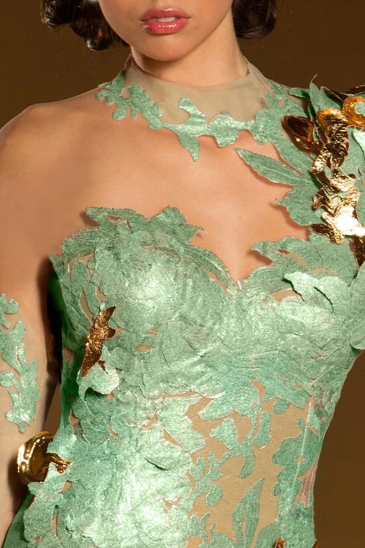 MNM Couture - 2165 Lace Illusion High Trumpet Dress Formal Gowns 7 MNM Couture - 2165 Lace Illusion High Trumpet Dress Formal Gowns