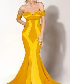 MNM Couture - 2276 Off-Shoulder Structured Mermaid Gown Formal Gowns 13 MNM Couture - 2276 Off-Shoulder Structured Mermaid Gown Formal Gowns