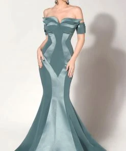 MNM Couture - 2276 Off-Shoulder Structured Mermaid Gown Formal Gowns 14 MNM Couture - 2276 Off-Shoulder Structured Mermaid Gown Formal Gowns