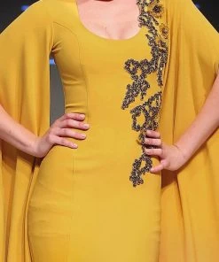 MNM Couture - 2290 Embellished High Neck Trumpet Dress Formal Gowns 10 MNM Couture - 2290 Embellished High Neck Trumpet Dress Formal Gowns