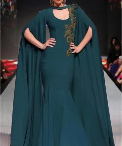 MNM Couture - 2290 Embellished High Neck Trumpet Dress Formal Gowns 12 MNM Couture - 2290 Embellished High Neck Trumpet Dress Formal Gowns