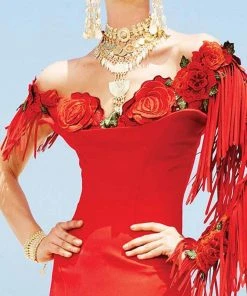 MNM Couture - 2339 Floral Off Shoulder Mermaid Dress Formal Gowns 9 MNM Couture - 2339 Floral Off Shoulder Mermaid Dress Formal Gowns