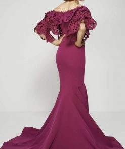 Formal Gowns MNM Couture - 2364 Exquisite Cutout Off Shoulder Long Gown