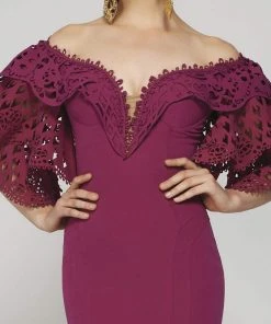 Formal Gowns MNM Couture - 2364 Exquisite Cutout Off Shoulder Long Gown
