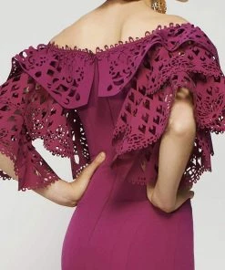 Formal Gowns MNM Couture - 2364 Exquisite Cutout Off Shoulder Long Gown