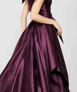 MNM Couture - 2371 Off-Shoulder Paneled Evening Gown