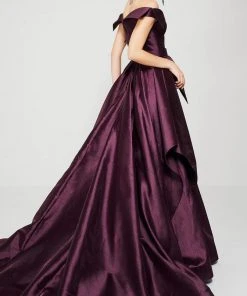 MNM Couture - 2371 Off-Shoulder Paneled Evening Gown