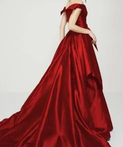 MNM Couture - 2371 Off-Shoulder Paneled Evening Gown