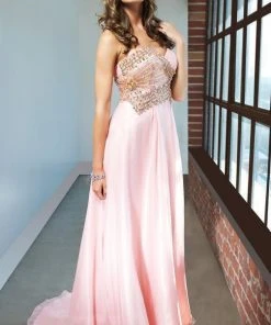 MNM Couture - 6463 Beaded Sweetheart A-line Dress Formal Gowns