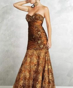 MNM Couture - 6539 Laced Sweetheart A-line Dress 6 MNM Couture - 6539 Laced Sweetheart A-line Dress