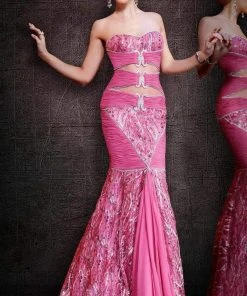 MNM Couture - 7991 Bejeweled Sweetheart Sheath Dress