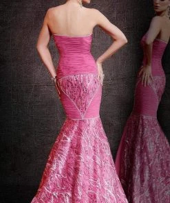 MNM Couture - 7991 Bejeweled Sweetheart Sheath Dress