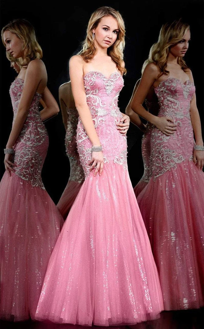 Formal Gowns MNM Couture - 8014 Bejeweled Sweetheart Trumpet Dress 6 Formal Gowns MNM Couture - 8014 Bejeweled Sweetheart Trumpet Dress