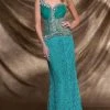 Formal Gowns MNM Couture - 9453 Illusion Ornate Lace Gown