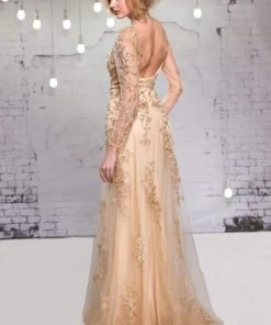 MNM Couture - 9621 Illusion Bateau Neck A-Line Dress 15 MNM Couture - 9621 Illusion Bateau Neck A-Line Dress