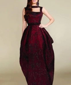 MNM Couture - Embellished Bateau Sheath Dress N0120 Formal Gowns 7 MNM Couture - Embellished Bateau Sheath Dress N0120 Formal Gowns