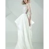 MNM Couture - G0693 Sheer Quarter-Length Sleeve Evening Gown 1 MNM Couture - G0693 Sheer Quarter-Length Sleeve Evening Gown