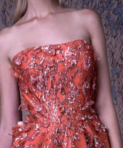 MNM COUTURE - G1050 Sequin Embellished Strapless Gown 7 MNM COUTURE - G1050 Sequin Embellished Strapless Gown