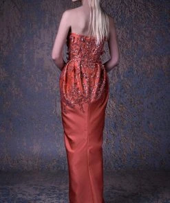 MNM COUTURE - G1050 Sequin Embellished Strapless Gown 6 MNM COUTURE - G1050 Sequin Embellished Strapless Gown