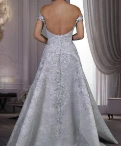 MNM Couture - K3542 Off-Shoulder Floral Applique Ballgown 5 MNM Couture - K3542 Off-Shoulder Floral Applique Ballgown