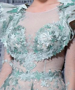 MNM Couture - K3602 Long Sleeved Sheer Embellished Gown Formal Gowns 7 MNM Couture - K3602 Long Sleeved Sheer Embellished Gown Formal Gowns