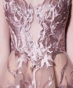 Formal Gowns MNM Couture - K3614 Sleeveless Applique Scoop Tulle Ballgown