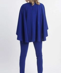 MNM COUTURE - L0025 Cape Sleeve Ankle Length Jumpsuit