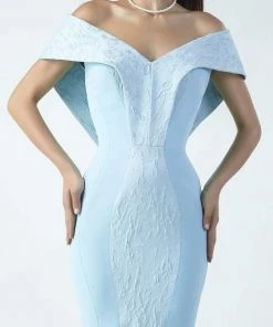 MNM Couture - Lace Off Shoulder Haute Couture Dress G0718 7 MNM Couture - Lace Off Shoulder Haute Couture Dress G0718