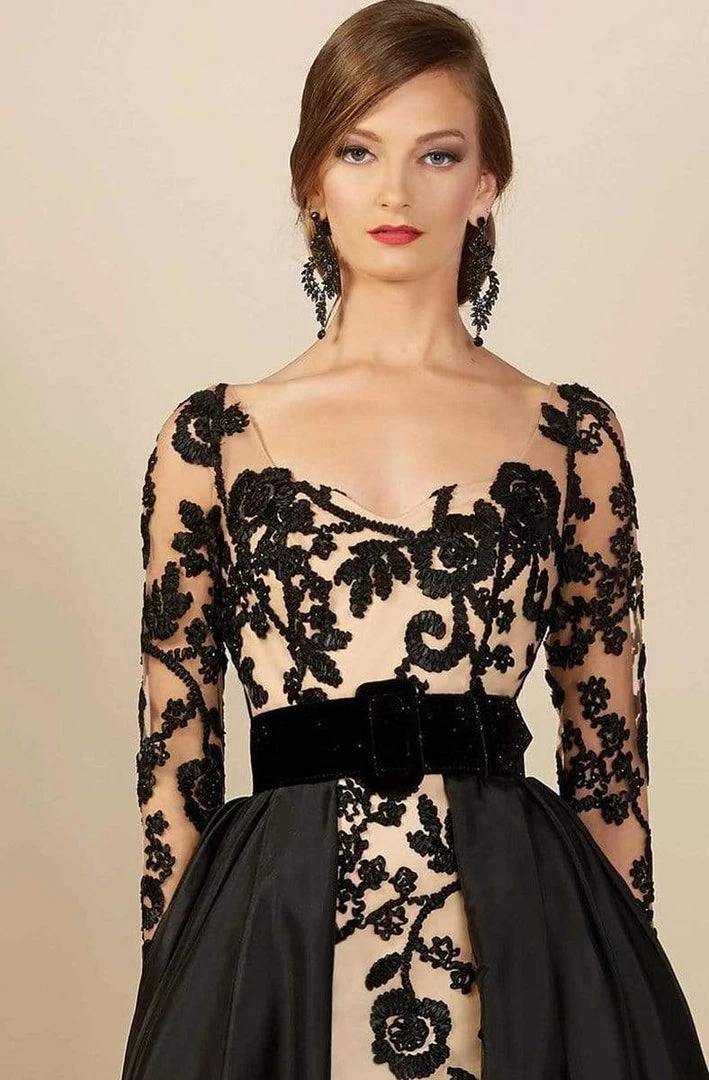 Formal Gowns MNM Couture - Laced Sweetheart Ballgown M0019 4 Formal Gowns MNM Couture - Laced Sweetheart Ballgown M0019