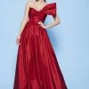 Formal Gowns MNM Couture - N0258 Strapless Asymmetric Neck Ballgown 1 Formal Gowns MNM Couture - N0258 Strapless Asymmetric Neck Ballgown