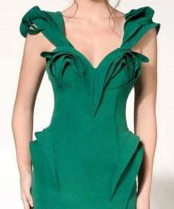 Formal Gowns MNM Couture - Ruffle Accented Sweetheart Mermaid Dress 2263