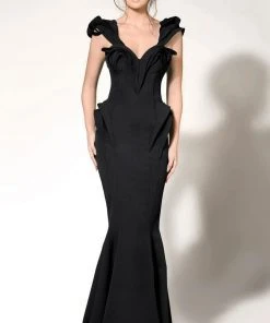 Formal Gowns MNM Couture - Ruffle Accented Sweetheart Mermaid Dress 2263