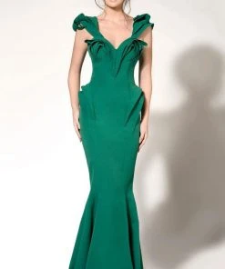 Formal Gowns MNM Couture - Ruffle Accented Sweetheart Mermaid Dress 2263