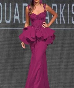 Formal Gowns MNM Couture - Ruffled Lace Sweetheart Trumpet Dress 2220A 9 Formal Gowns MNM Couture - Ruffled Lace Sweetheart Trumpet Dress 2220A