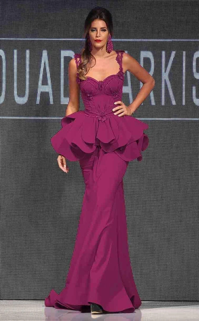 Formal Gowns MNM Couture - Ruffled Lace Sweetheart Trumpet Dress 2220A 4 Formal Gowns MNM Couture - Ruffled Lace Sweetheart Trumpet Dress 2220A