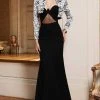 Formal Gowns MNM Couture - Sweetheart Neck Illusion Gown With Bolero N0121