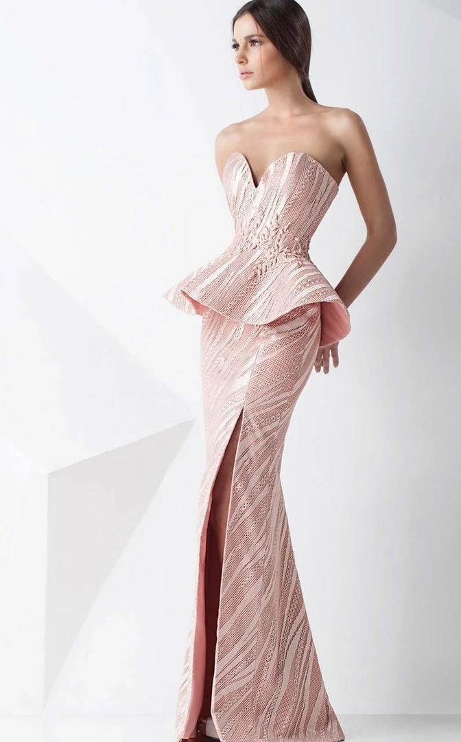 MNM Couture - Two Piece Sweetheart Neck Sheath Dress G0776 Formal Gowns 3 MNM Couture - Two Piece Sweetheart Neck Sheath Dress G0776 Formal Gowns