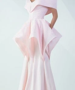 MNM Couture - Wide Off Shoulder Haute Couture Dress G0712 Formal Gowns