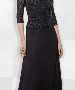 Formal Gowns Mon Cheri - 114657SL Evening Dress - 1 Pc Wine In Size 8 Available